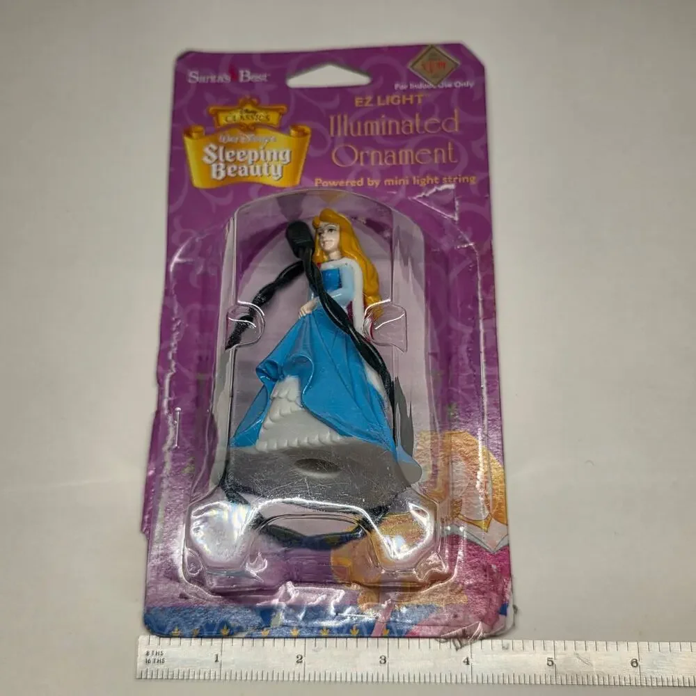 Disney Sleeping Beauty Aurora EZ Light Illuminated Ornament 1999 NIP